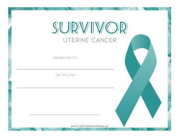 Survivor of Uterine Cancer