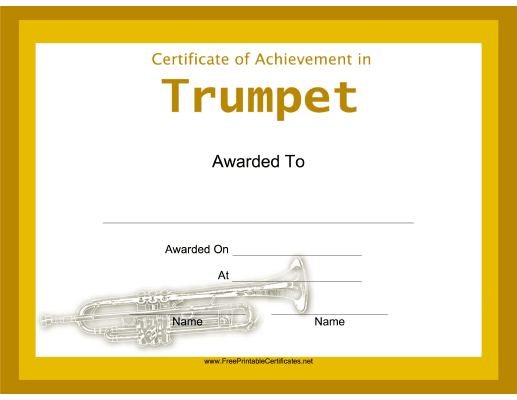 Trumpet Instrumental Music
