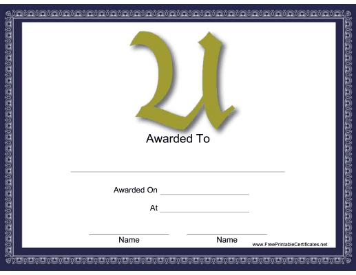 U Monogram