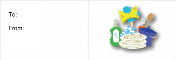 Wash The Dishes (white background)