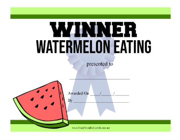 Watermelon Eating Contest