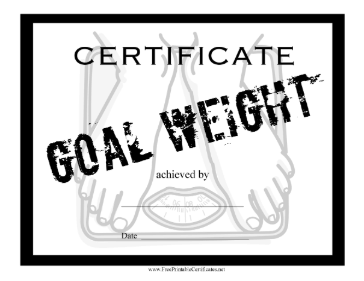 Weight Loss Goal