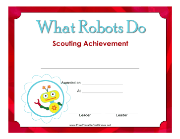 What Robots Do Badge