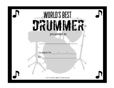 Worlds Best Drummer