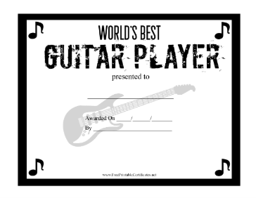 Worlds Best Guitar Player