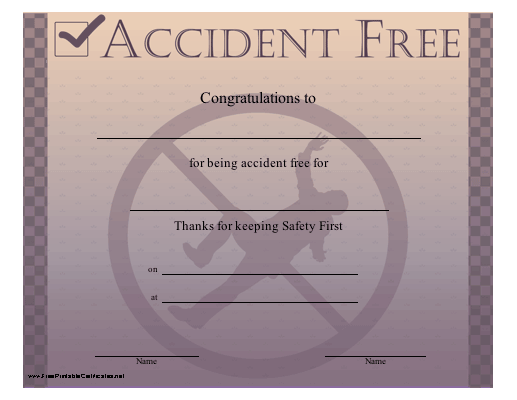 Accident Free