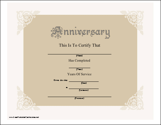 Anniversary