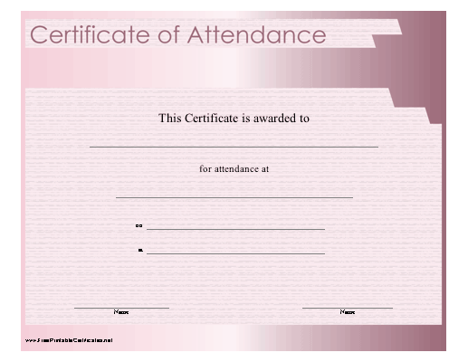 Attendance