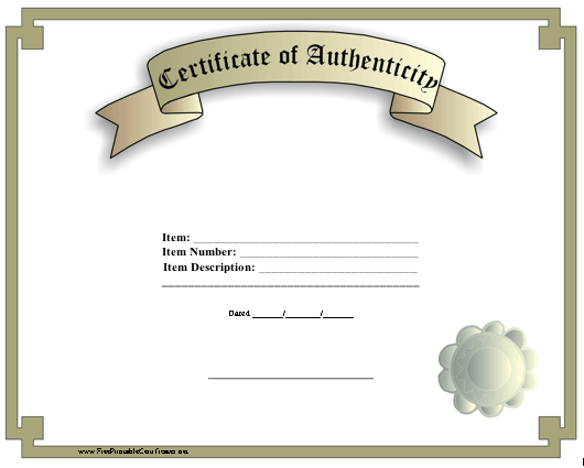 Authenticity