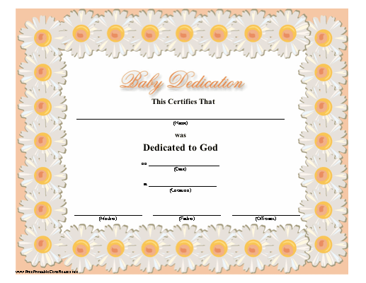 Baby Dedication