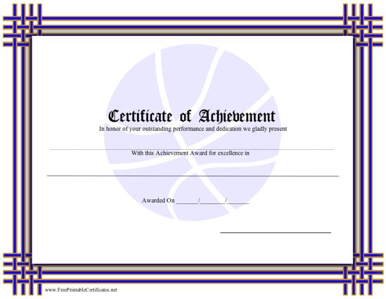 Achievement - Basketball