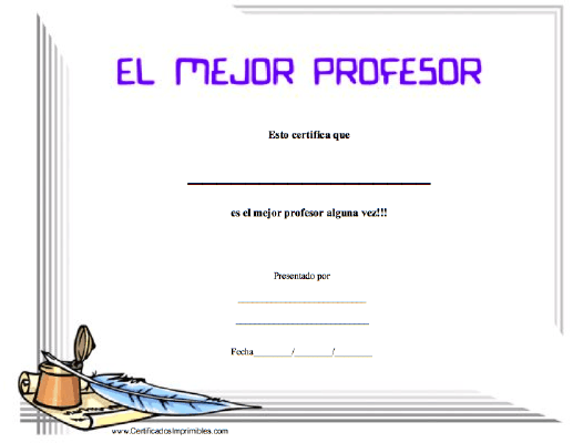 El mejor Profesor