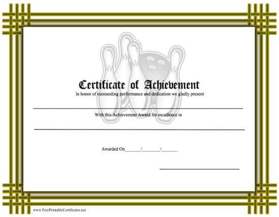 Achievement - Bowling
