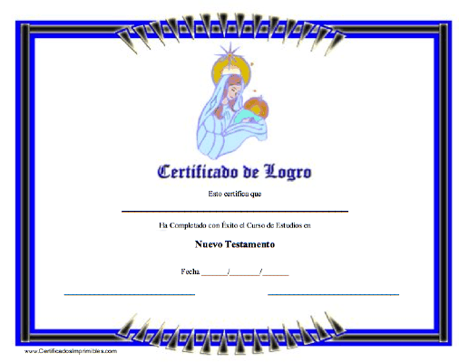 Certificado de Logro