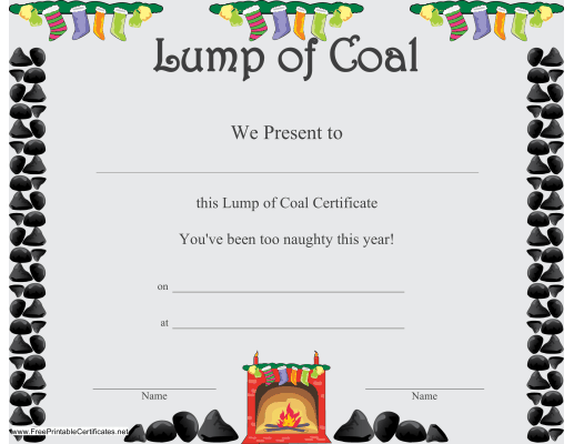 Christmas Lump of Coal
