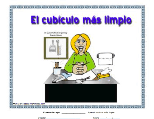 El cubículo más limpio