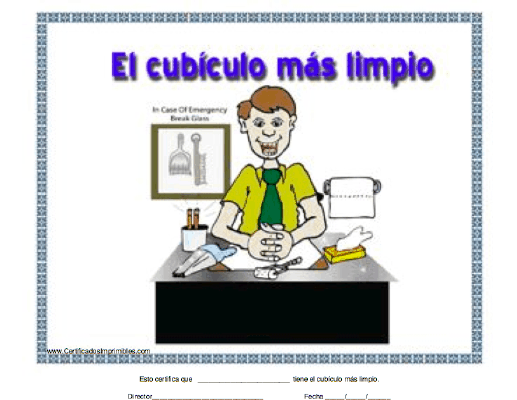 El cubículo más limpio