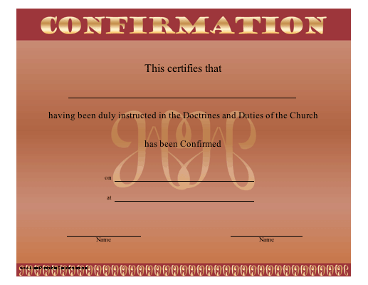 Confirmation