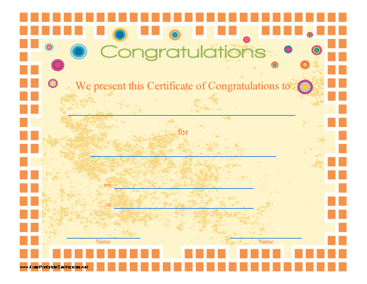 Congratulations