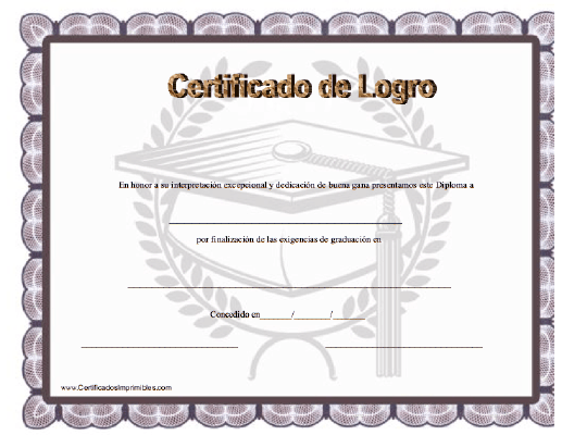 Certificado de Logro