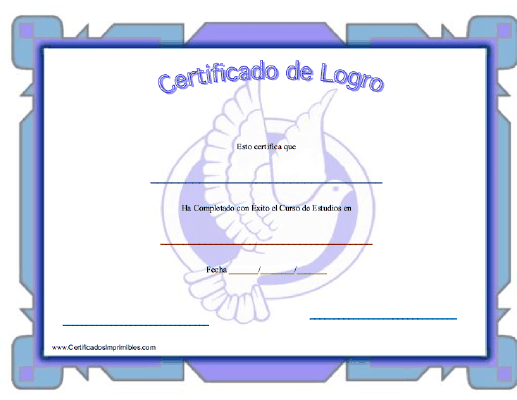 Certificado de Logro