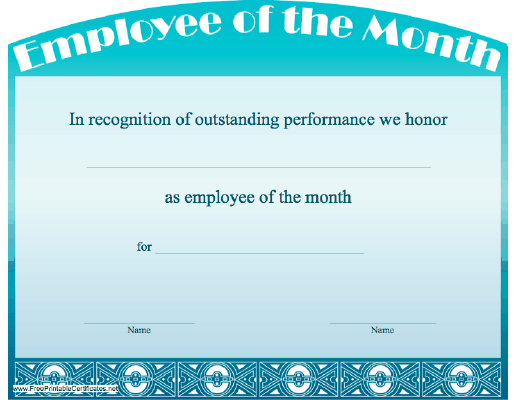 Employee of the Month