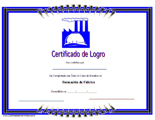 Certificado de Logro