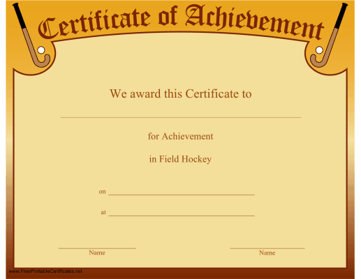 Achievement in Hockey