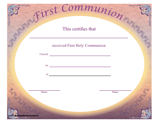 First Communion