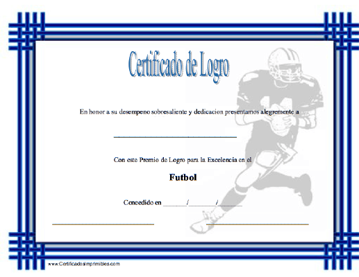 Certificado de Logro