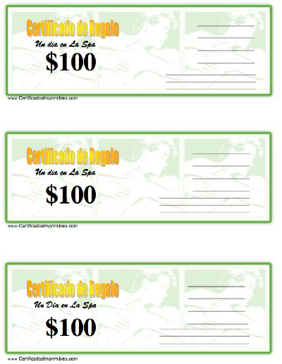 Certificado de Regalo - un dia en La Spa