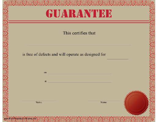 Guarantee