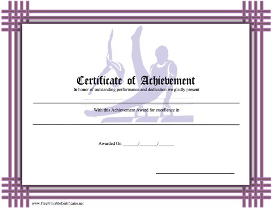 Achievement - Gymnastics