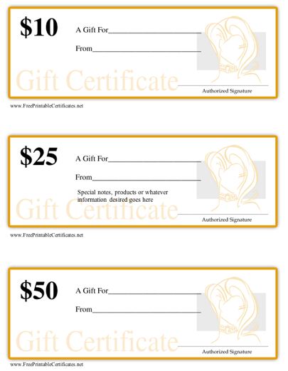 Gift Certificate - Salon