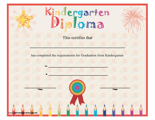 Kindergarten Diploma