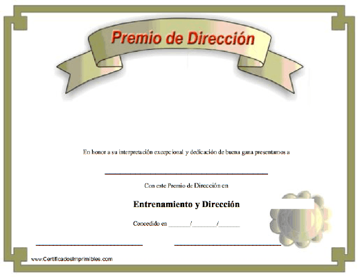 Premio de Dirección