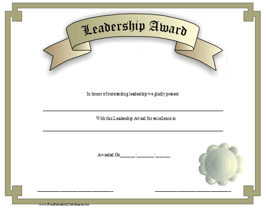 Leadership Award