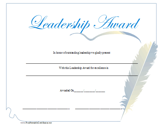 Leadership Award