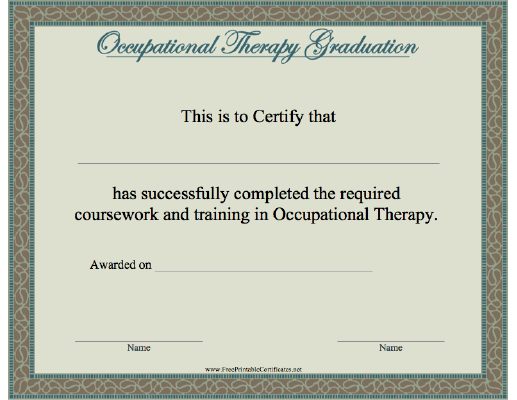 Occupational Therapy Graduation