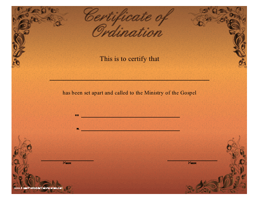 Ordination