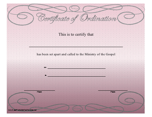 Ordination