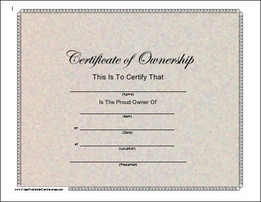 Ownership