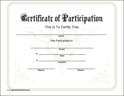 Participation