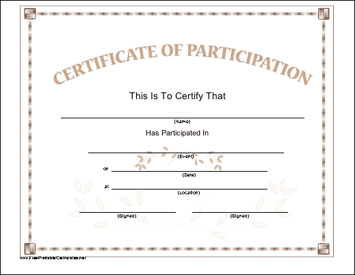 Participation