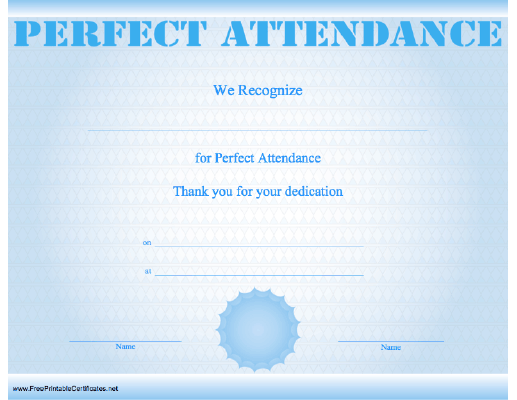 Perfect Attendance