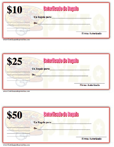 Certificado de Regalo