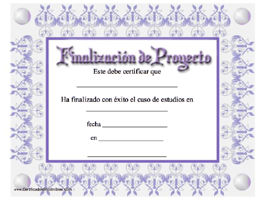 Finalizatión de Projecto