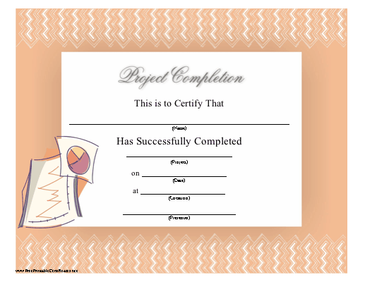 Project Completion