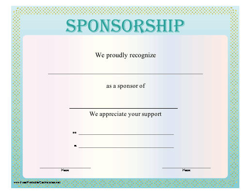 Sponsorship