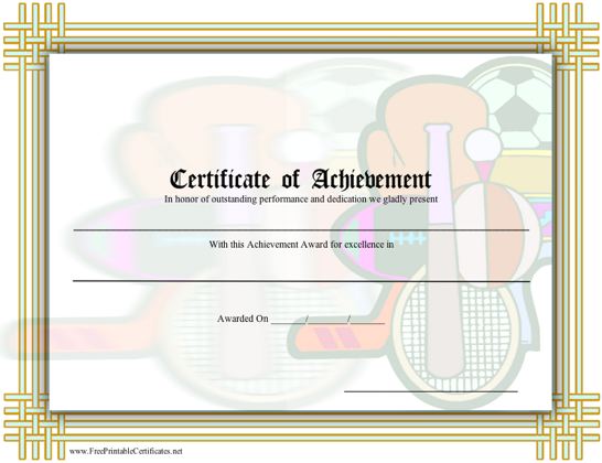 Achievement - Sports